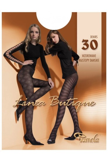 Rajstopy LINEA BUTIQUE 30 Den Wzorowane