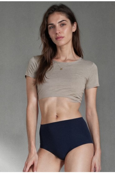 Gładkie figi damskie Eliza z wysokim stanem